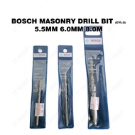 Bosch Concrete Impact Drill Bit Mata Drill 5.5/ 6/ 8mm for Concrete Wall Mata Drill Cordless Drill Bit Drill Dinding