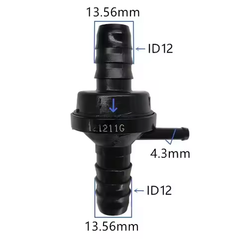 ID12 one-way valve non-return valve one way valve air pump vacuum check valve for car 1pcs