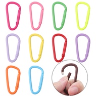 2-5pcs/bag 24*45mm Aluminum Spray Painted D-Shaped Mountain Buckle Key Hook Chain For Jewelry Making