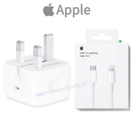 Apple 20W UK Type Fast Charger + USB-C to Lightning Cable  iPhone 14 13 12 11 Pro Max XS XR 8