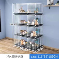 Bunny Cage Household Large Rabbit Cage Three-Layer Indoor Super Large Free Space Farm Breeding Rabbi