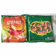 DELMONTE EXTRA HOT sachet sauce, chili sauce contains 24 sachets