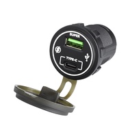 USB ช่องเสียบสายชาร์จรถชาร์จเร็ว66W 12-24V USB C 30W และ36W สำหรับ iPhone สำหรับมอเตอร์ไซค์รถยนต์เรื