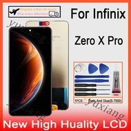 Original AMOLED Infinix Zero X Pro X6811 LCD Display Touch Digitizer Screen With Frame Replacement
