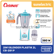 Cosmos Blender Plastik 2 Liter CB-281 P / CB281 P / CB 281 P / CB 281P - BIRU / CB-281P / CB281P / C