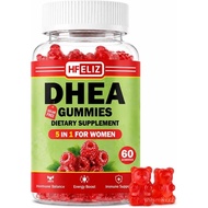 DHEA Supplement for Women, DHEA Gummies 25mg, 60 Count | with B6, B12, Folate and Chasteberry for En