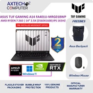 ASUS TUF Gaming A14 FA401U-MRG018WP 14" WUXGA 165Hz Gaming Laptop (R7-260, 16GB, 512GB, RTX5060, W11