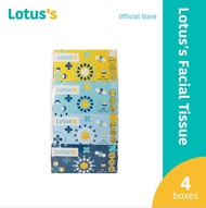 Lotus's Facial Tissue 2 Ply 170 Sheets x 4 Boxes