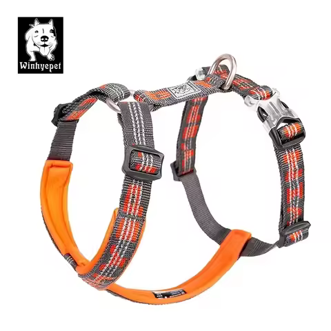 Winhyepet Dog Harness Reflective Back-Slip Straps No Pull for Small to Large Dogs 3M Material for Wa