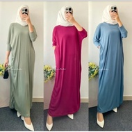 Gh-rosa Batwing dress Premium Knit Rib Material-Gamis Batwing / Long Batwing / Batwing dress / Batwi