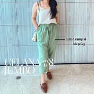 Women's casual pants 7 8 imported jumbo three-quarter 7⁄8 7 9 long ponggol women's jumbo casual stre
