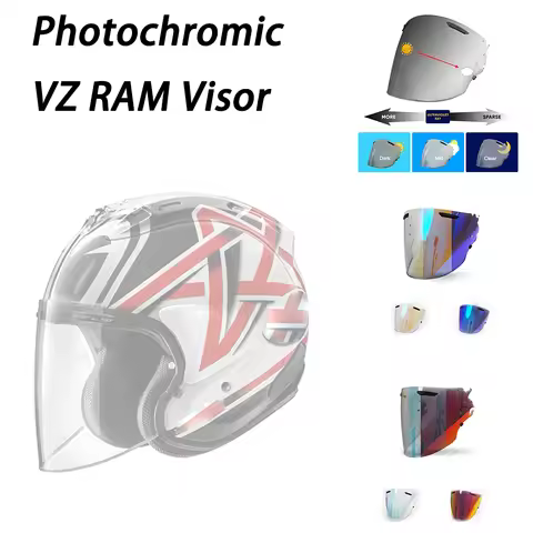 Helmet Photochromic Visor For Arai VAS-Z RAM X VZ RAM SZ-R VAS SZ-R EVO Lens