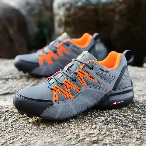Men's Sneakers and Casual Shoes for Man Shoes Mountaineering Shoes, Outdoor, Lightweight, Front Lace