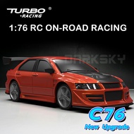 NEW Turbo Racing C76 Flat Running Racing 1:76 MINI RC Electric Remote Control On-road Car Desktop To