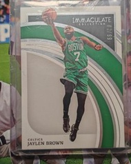 限量99 Jaylen Brown Immaculate Collection Basketball Card