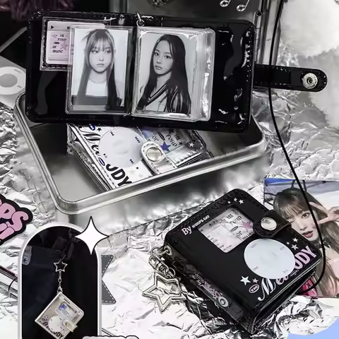 2inch Photocard Holder Mini Photo Album ID Photo Collect Book Idol Cards Kpop Album Photo Card Suppl