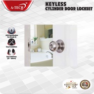 A-Tech Keyless Cylinder Door lockset (Silver)