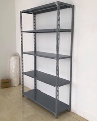 Kệ sắt v lỗ lắp ghép 5 tầng: Dài 1m2 x rộng 40cm x cao 1m8 x 5 tầng