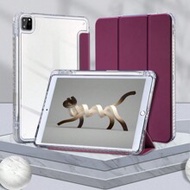 Shockproof Solid Color Material Basic 1pc Transparent Acrylic Plum-Colored Protective Premium Case C