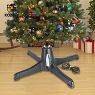 KOZEEY Electric Christmas Tree Rotating Stand EU 220V Plug 26x26x7.5inch Accessories 360 Rotation fo