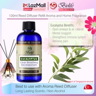 Biolife Eucalyptus Reed Diffuser Refill , Essential Oil Aromatherapy, Long Lasting Scent (120ml Reed-Diffuser Refill)