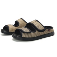 Kasut Diabetes Wanita, Sandal Kaki Terbuka Lebar Lebar, Selipar Edema Arthritis yang Boleh Diselaras