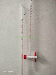Buret 10 ml Kran Teflon Pyrex