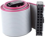 uxcell 48cm 20-Pin 20 Way 2.54mm Pitch Female to Female IDC Extension Flat Ribbon Cable