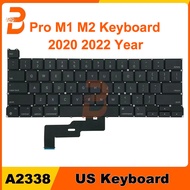 New US Keyboard For Macbook Pro Retina 13" M1 M2 A2338 US Keyboard 2020 2022 Year