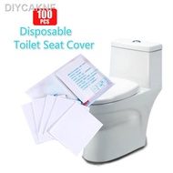 【New stock】◈100Pcs Alas Tandas Duduk Disposable Toilet Seat Cover | Anti Bacterial Clean | Alas Jamban Duduk Pakai Buang