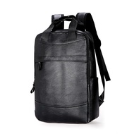 [New Product] Fashion Men Backpack Waterproof PU Leather Travel Bag Man Big Capacity School School M
