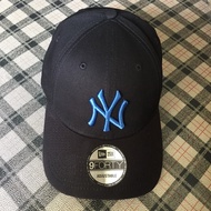 New Era 9forty Adjustable Cap (BLACK-BLUE)