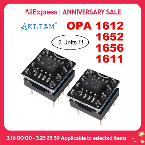 AkLIAM 2 Units Original TI OPA1612 OPA1652 OPA1656 OPA1611 Classic Op Amp Upgrade for DAC Headphone 