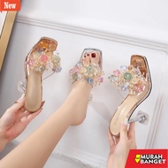 Shopee haul Heels Herdian RTWO 23 Women's Heels 7cm Glass Heel