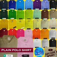 LIFELINE PLAIN POLO SHIRT FOR MEN AND WOMEN SIZE XS-3XL HONEYCOMB