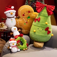 Cute Jellycat Christmas decoration plush gingerbread man stuffed pillow sofa cushion doll Christmas holiday wreath decoration gift for children