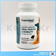 WorksSoWell 1-TDC Dual Action Natural Support Oral Health + Mobility for Dogs & Cats 120 Soft Gels w