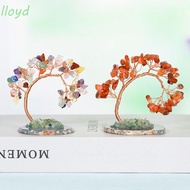 LLOYD Natural Crystal Tree, Handicrafts Tree Design Mini Tree Model, Multicolor Natural Crystal Craft Crystal Wishing Tree Ornaments Home Decor