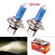 H4 6000K หลอดไฟซีนอน ก๊าซฮาโลเจน HOD แสงสีขาว สำหรับติดรถยนต์ Car Xenon Halogen Lamp 12V100W 2 ชิ้น