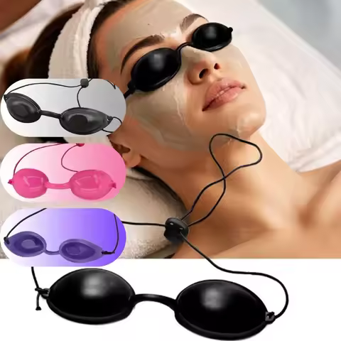 Adjustable Eyepatch Goggle For IPL Laser Safety Glasses Red Light Therapy Laser Hair Removal Treatme