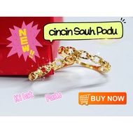 Wing Sing Cincin Sauh Padu Bajet Emas Tulen 916 / 916 Gold Sauh Ring