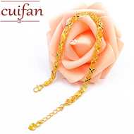 916 Gold Bracelet Pawnable for Women Hollow Ball Drop Flower Hydrangea Bracelet Engagement Birthday Jewellery Gifts