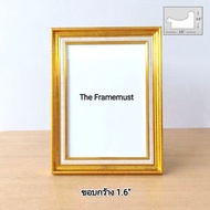Gold Cotton M Photo Frame 8x10 8x12 10x12 A4 11x14 12x15 12x16 ***Glass + Stand***