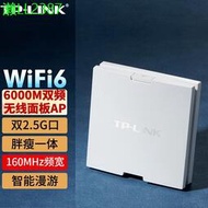 TP-LINK TL-XAP6030GI-PoE易展版AX6000雙頻WiFi6面板式AP雙2.5G
