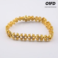 CH bracelet with 925 silver stone Gold bracelet