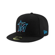 NEW ERA 59FIFTY 5950 MLB Miami Marlin Black Full Cap Baseball Cap Cap ⫷ ScrewCap ⫸
