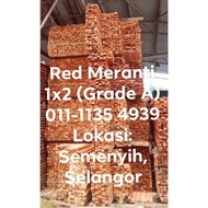 Red Meranti, 1" x 2" Only (Grade A)