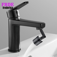 【FRDE】720° Black Flexible Faucet Extender Bendable Kitchen Sink Tap Spray Head