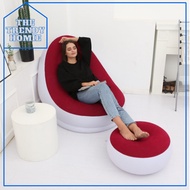 Inflatable Air Sofa Lazy Sofa Leisure Seat With Footstool