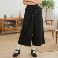 กางเกงขายาวทรงคาร์โก้สุดชิค ผ้าเรยอนคอตตอนนุ่มใส่สบาย มีเชือกผูก เอวยืด สะโพกใหญ่ใส่ได้ทุกเพศ พร้อมส